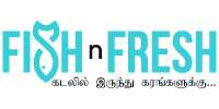 fish n fresh logo blue black
